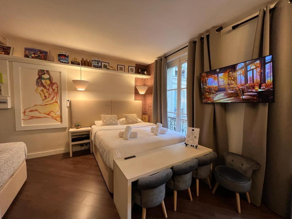 Studio Pompidou - Rue Des Temples 3 Places Apartment Paris Luaran gambar