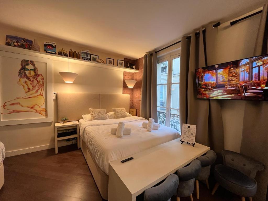 Studio Pompidou - Rue Des Temples 3 Places Apartment Paris Luaran gambar
